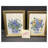 Barbara mock floral wall art