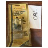Auto a/c retrofit service port adapters