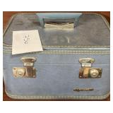 Vintage powder blue travel case