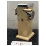 1950's Yellow White Ice Crusher machine