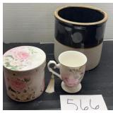 Floral Porcelain Tall Tea Mug & more