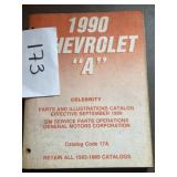1990 Chevy 'A' parts & illustrations catalog
