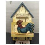Country / primitive rooster hanging decor
