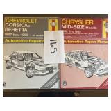 (2) Haynes Manuals; Chevy Corsica 87-96 &