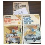(3) chilton manuals; dodge; champ; Toyota see pics