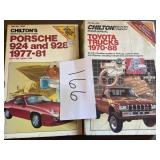 (2) chilton manuals; Porsche 924 77-81 & Toyota