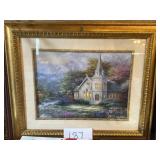 Stained glass church wall art; Nicky boehml 24x21