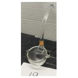 Hand blown glass ladle made in Romania