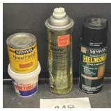 Mixed lot clear semi gloss, wood finish & more