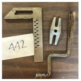 7' steel square tool & more