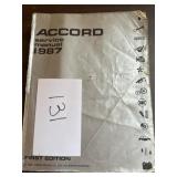 Accord; Service Manual; 1987