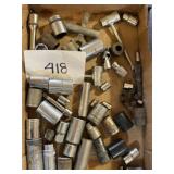 Mixed tools lot sockets & more