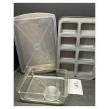 Vintage Pyrex baking dish and more