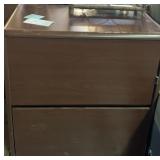 Wooden filing cabinet; 30x20x31