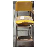Vintage step stool chair