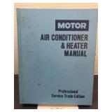 1987; motor; air conditioner & heater manual
