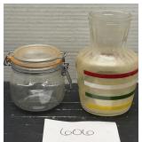 Glass jar w- lid & more
