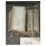 (2) heating & cooling thermostats