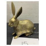Vintage brass bunny decor