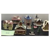 Vintage ceramic Christmas village
