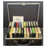 (24) 8 tracks with carrying case