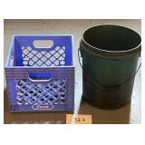 Small blue pace milk crate & more