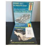 (2) Haynes manuals; Ford explorer 91-00; Dodge