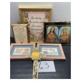Religious decor; wall art and more