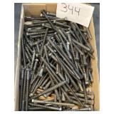25+ Hex-Head Exterior Lag Screw Black 3/8''