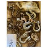 Mixed lot grab hook, anchor shackles & more