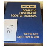 Motor; Domestic Component Locator Manual 89-90