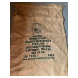 Huge Peru organic coffee burlap bag