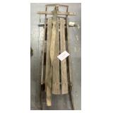 Vintage wooden sled; adult