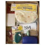Mixed lot elastic bowl covers & more