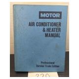 1986; motor; air conditioning & heater manual