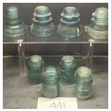 Vintage Hemingway Insulators lot of 8