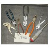 Lot of 7 mixed hand tools