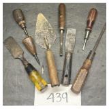 Lot of 8 mixed hand tools