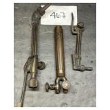 (3) vtg brass cutting/welding touches