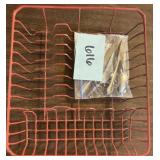 Red dish rack & more