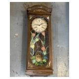1970s Elgin Tiffany wall clock