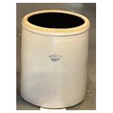 vintage crock-rare 6 gallon blue crown crock