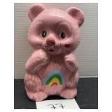 Hand painted pottery bear
