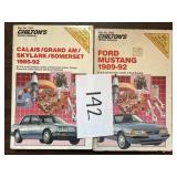 (2) Chiltons Manual; Grand Am 85-92 & Ford