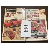 (2) Chilton Manuals; Pontiac Fiero 84-88 / Grand