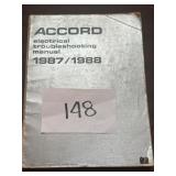 Accord electrical troubleshooting manual 87-88