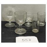 Mix lot of 5 glassware