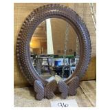 Vintage plastic hobnail / butterfly decor