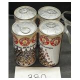 (4) Cans Iron City Beer