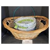Wicker Laundry Basket and More